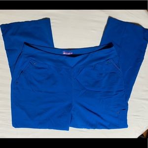 Healing Hands Purple Label Tori Yoga Scrub Pants- Royal